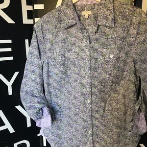 Talbots  Women’s 3/4 Sleeve Purple Small Shirt